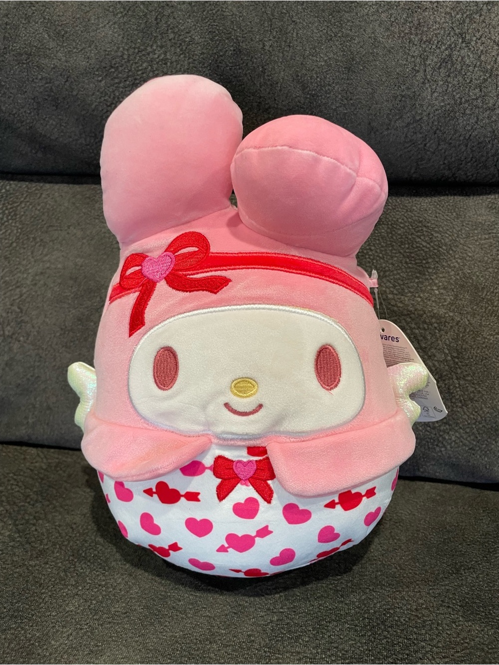 Sanrio Pink My Melody cupid hearts Plush squishmallow - hello kitty & friends